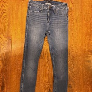 abercrombie & fitch harper low rise jean legging // size: 0
